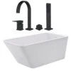 Hannah Acrylic Contemporary Freestanding Bathtub Package