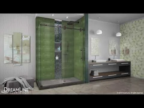DreamLine Enigma-XO 34-1/2 Inch D X 50 - 54 Inch W X 76 Inch H Frameless Sliding Shower Enclosure - Image 3