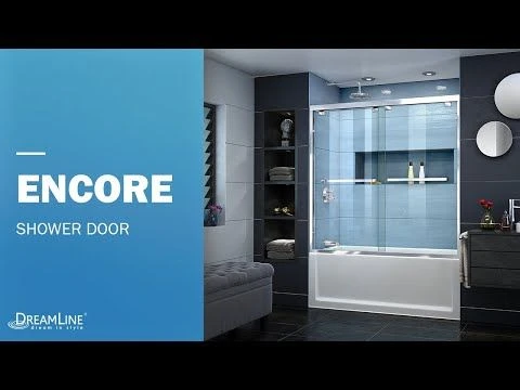 DreamLine Encore 56-60 Inch W X 58 Inch H Semi Frameless Bypass Tub Door - Image 7