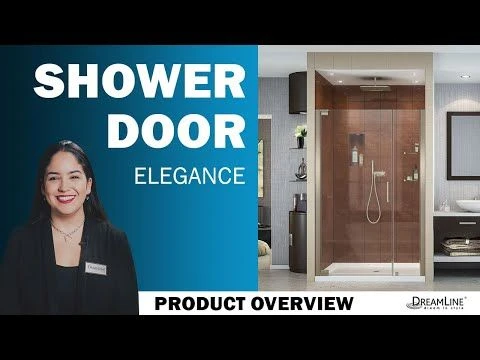 DreamLine Elegance 51-53 Inch W X 72 Inch H Frameless Pivot Shower Door - Image 2