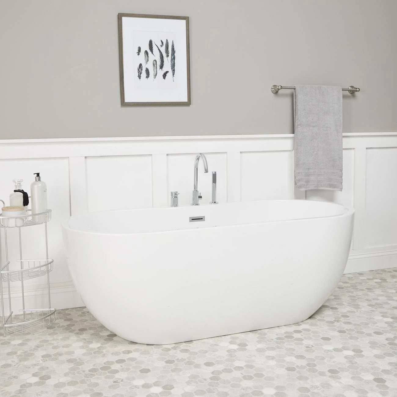 Hudson Acrylic Double Ended Freestanding Tub Package