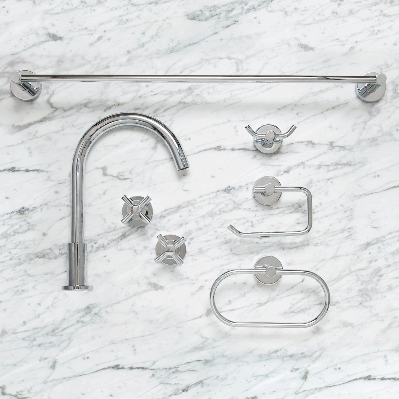 Kally Collection Complete Bathroom Faucet And Hardware Set - Image 3
