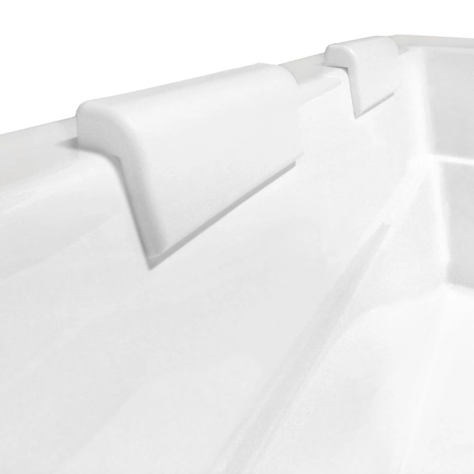 Lacus Acrylic 70 Inch Drop In Bathtub - White - Image 3