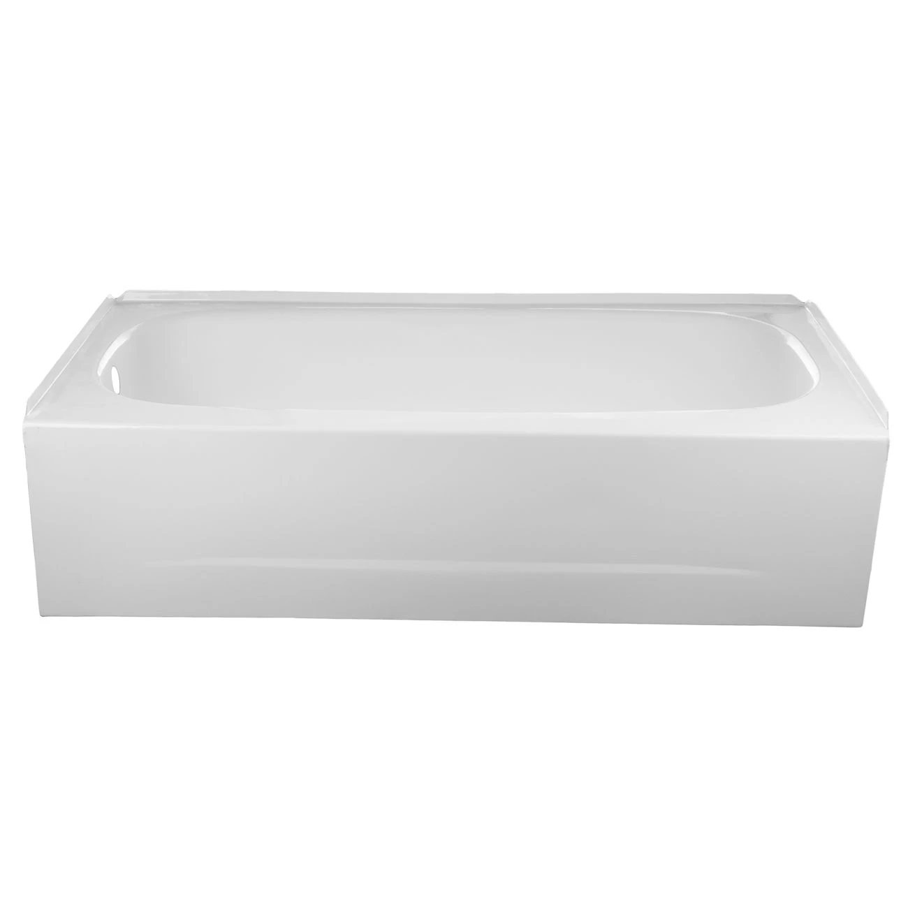 Archer 60 Inch Steel Alcove Bathtub - White - Image 2