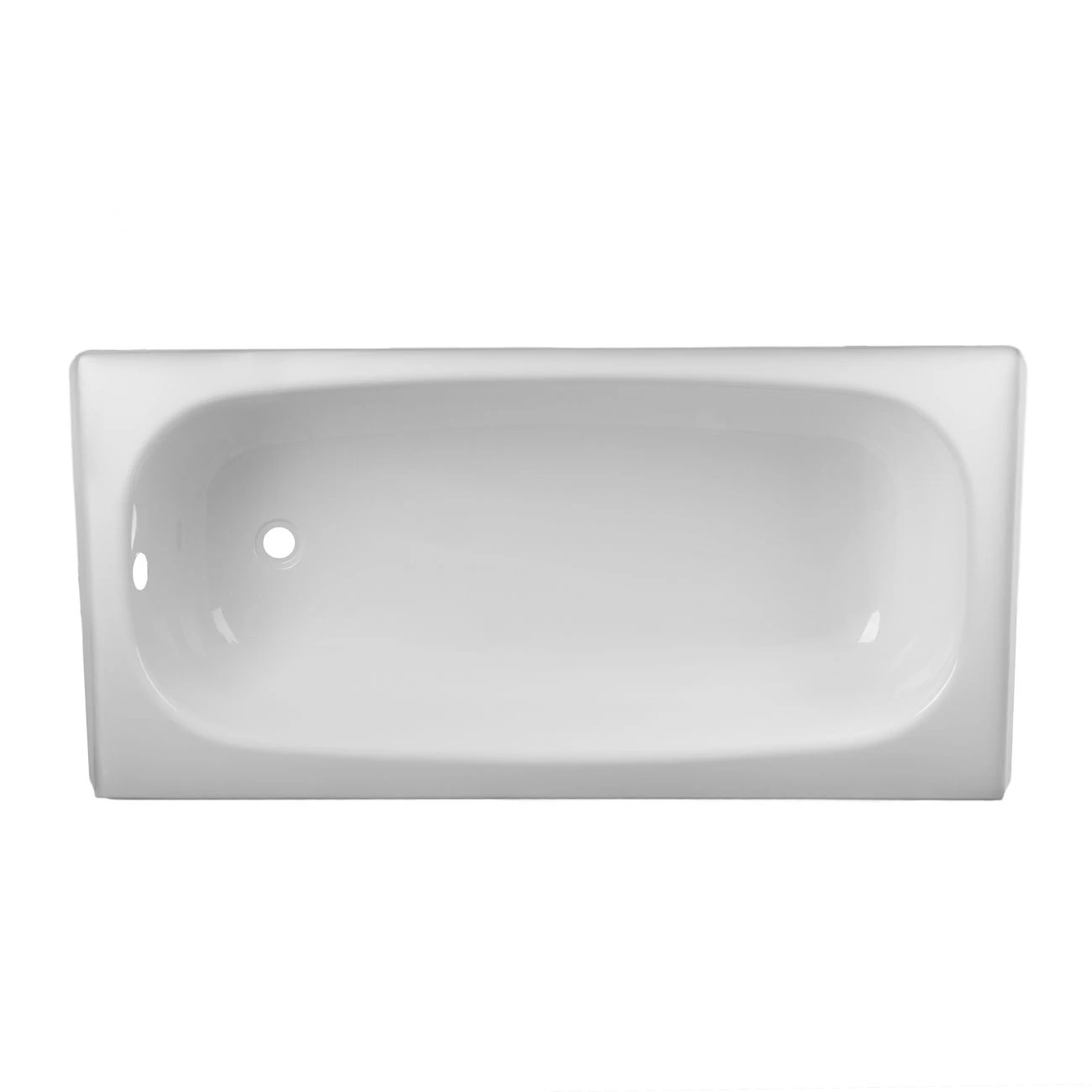 Archer 60 Inch Steel Alcove Bathtub - White - Image 4