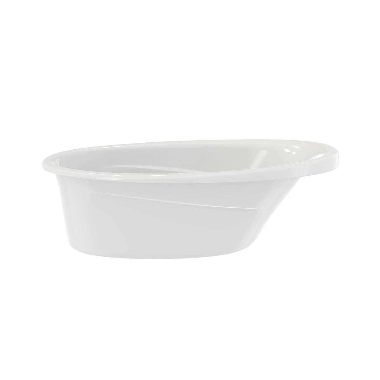 Marla 63 Inch Acrylic Drop-in Universal Drain Bathtub - White - Image 5
