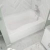 Marratta Acrylic 60 Inch Alcove Bathtub - White
