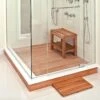 20 X 14 Inch Teak Shower Mat Tile