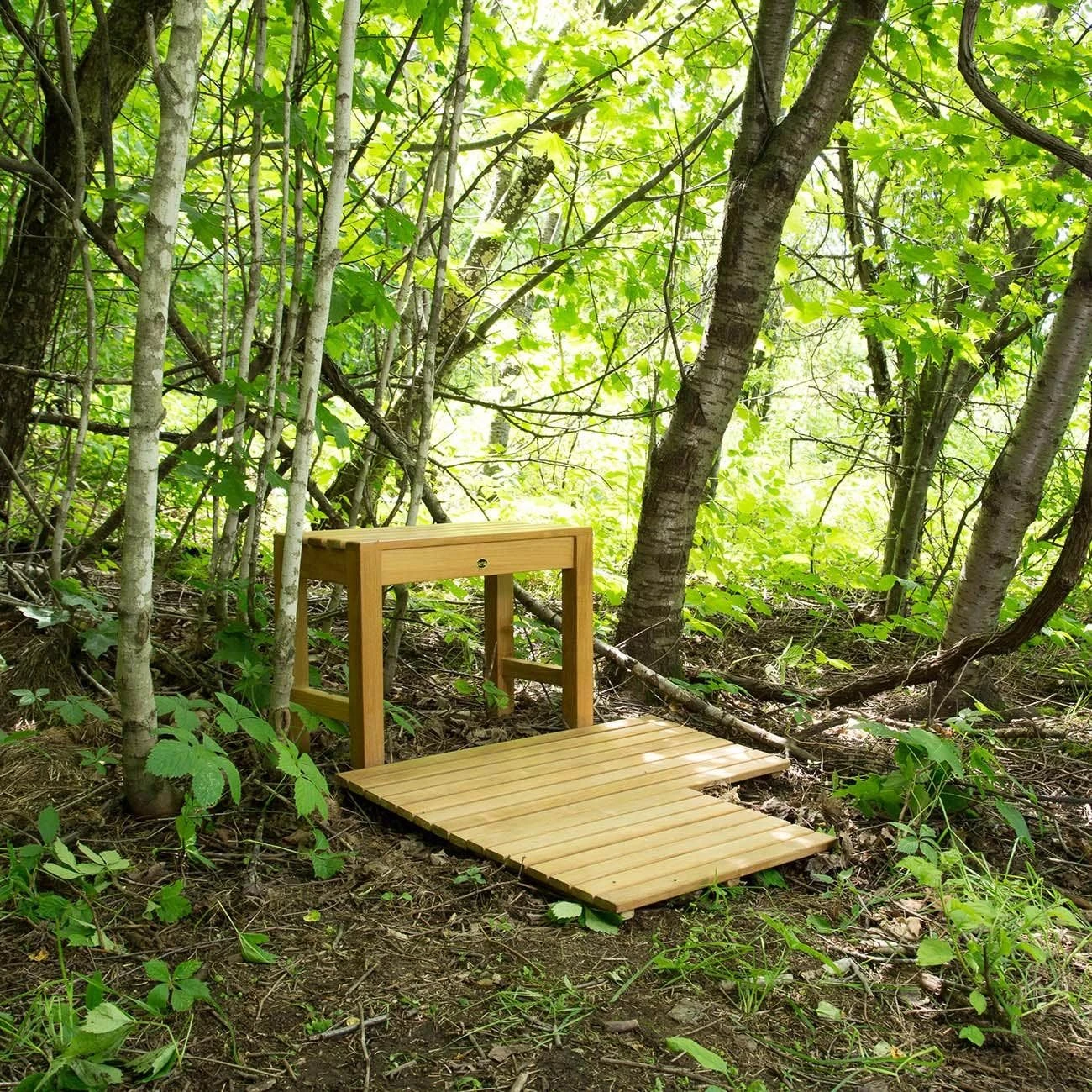 32 X 14 Inch Teak Shower Mat Tile - Image 2