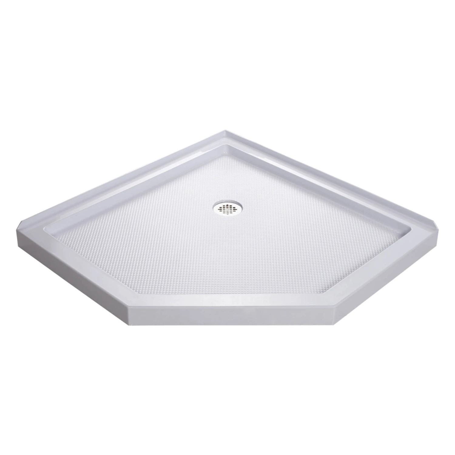 DreamLine SlimLine 36 Inch D X 36 Inch W X 2-3/4 Inch H Corner Drain Neo Angle Shower Base - Image 3