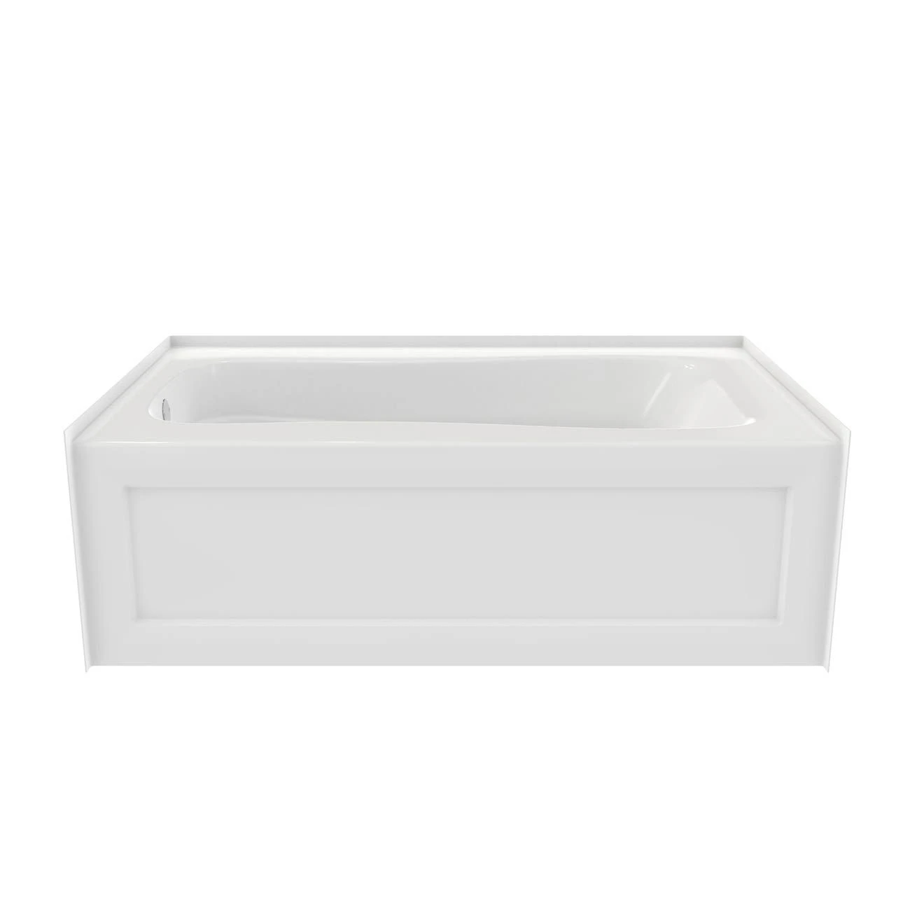 Novelli Acrylic Alcove Bathtub - White - Image 2
