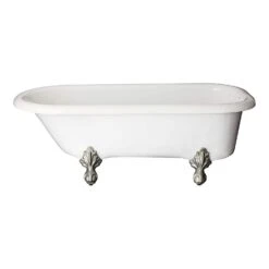 Regent Acrylic Classic Clawfoot Tub - No Faucet Drillings