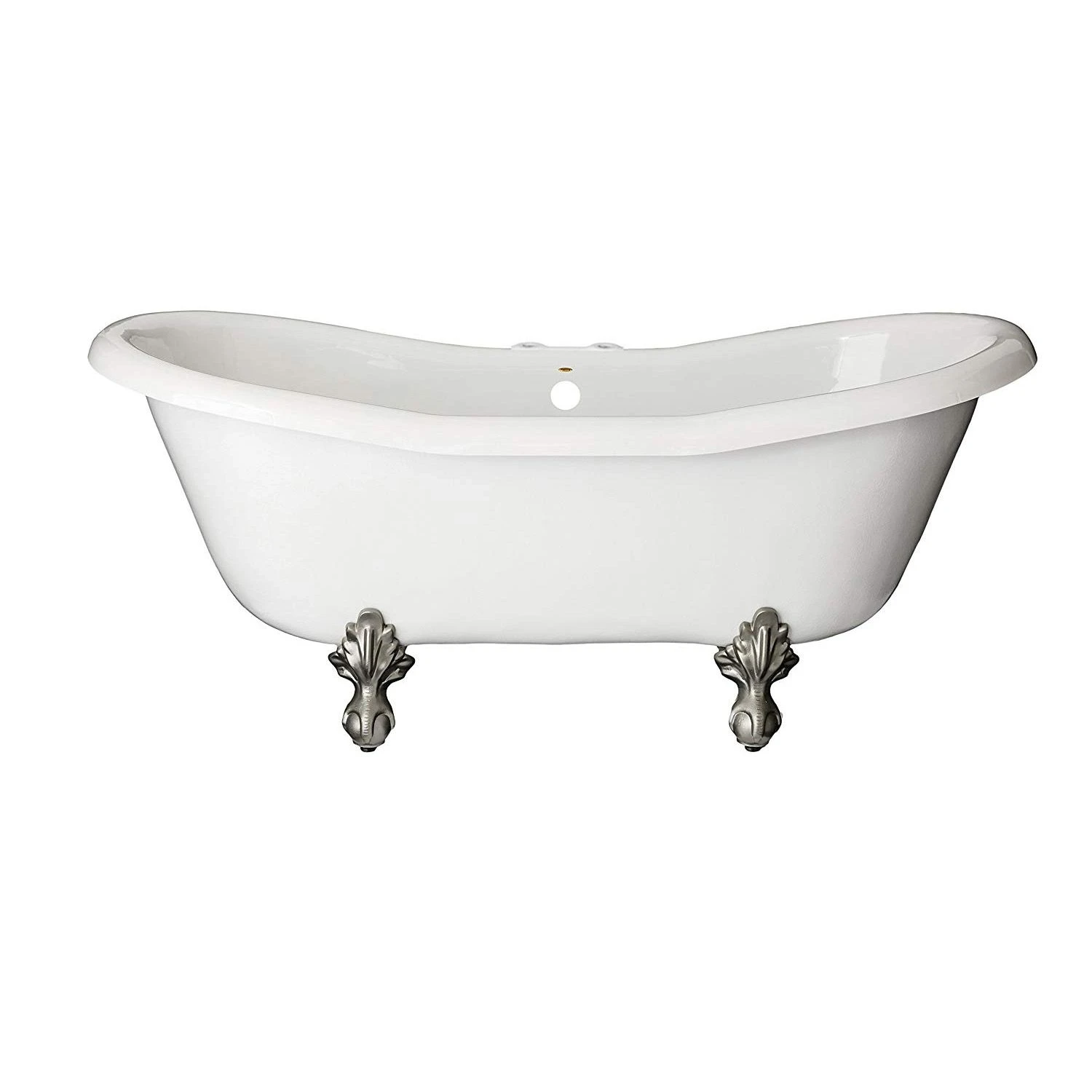 Duchess Acrylic Double Slipper Clawfoot Tub - Rim Faucet Drillings - Image 7