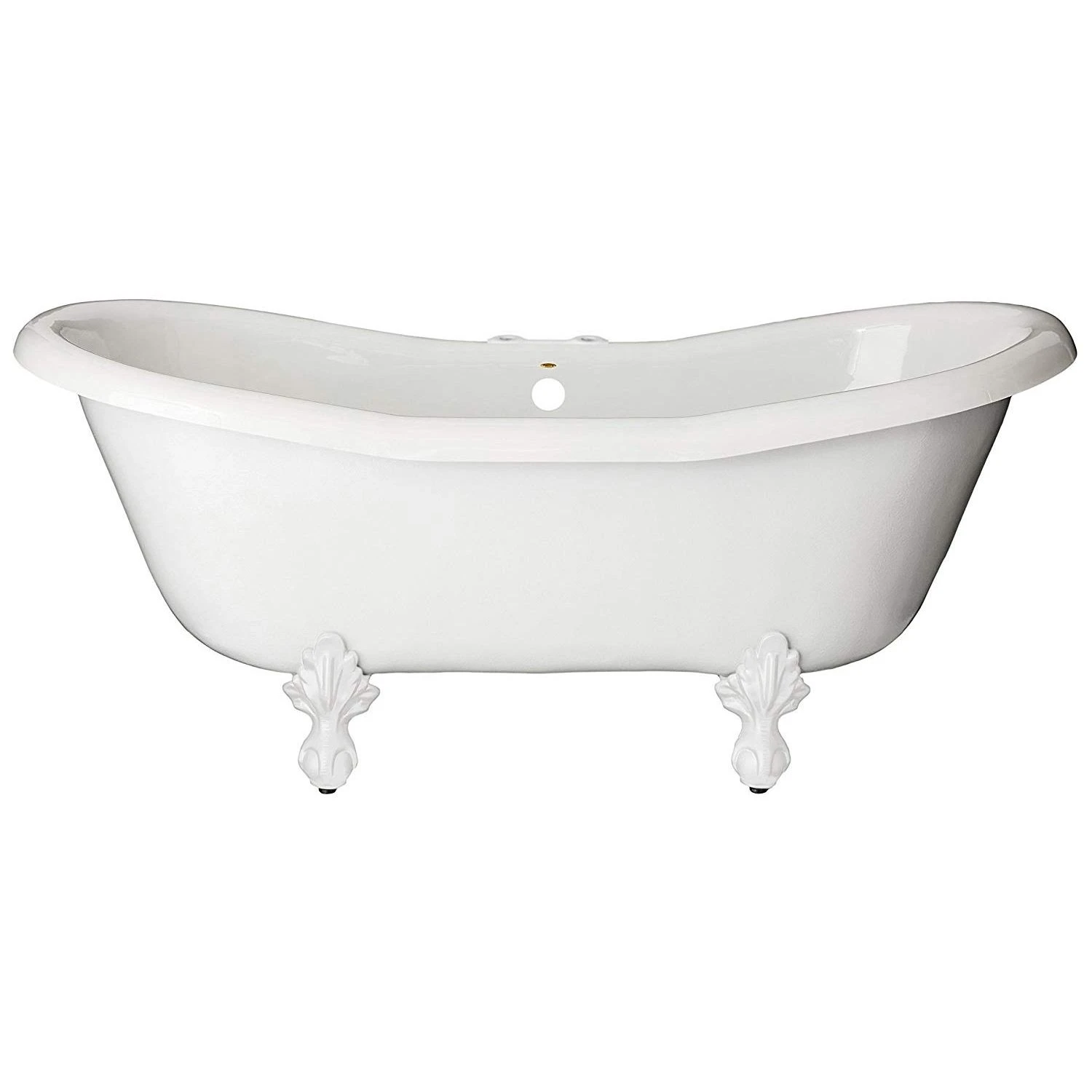 Duchess Acrylic Double Slipper Clawfoot Tub - Rim Faucet Drillings - Image 3