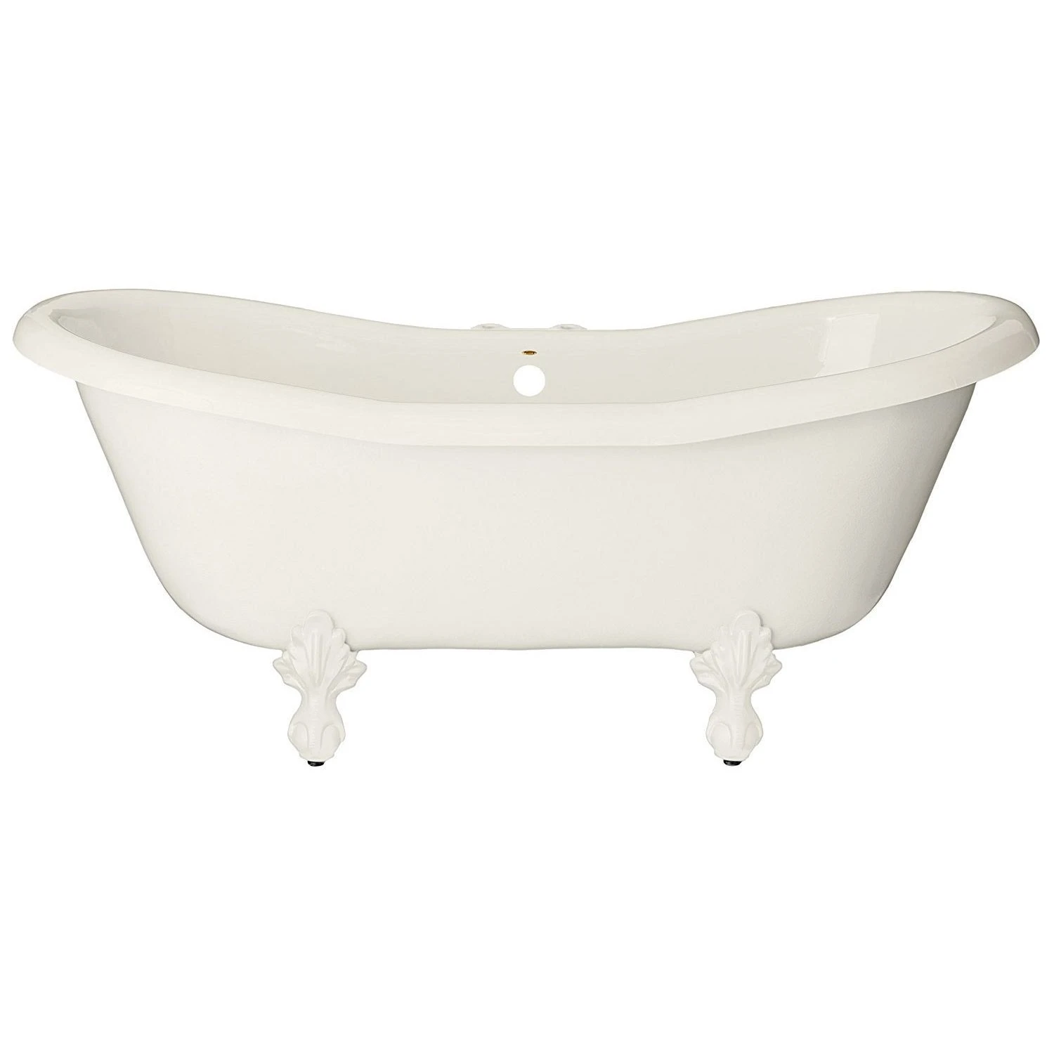 Duchess Acrylic Double Slipper Clawfoot Tub - Rim Faucet Drillings - Image 9