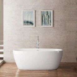 Luna Acrylic Double Ended Freestanding Tub - No Faucet Drillings