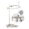 Tub Wall Mount Clawfoot Tub Shower Enclosure With Faucet And Shower Head