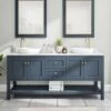 Bristol 72 Inch Modern Console Vanity With Semi-Recessed Sink - Navy