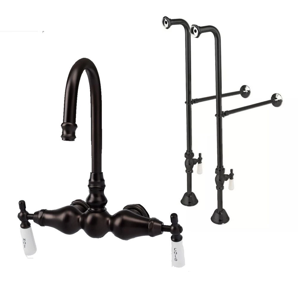 Freestanding Gooseneck Clawfoot Tub Faucet - Image 3