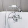 Clawfoot Tub Wall Mount Downspout Faucet With Handshower