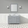 Atwell 48 Inch Modern Console Vanity With Rectangular Undermount Sink - Gray