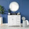 Mason Hill 36 Inch Oak Vanity With Oval Undermount Sink - White