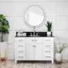 Mason Hill 48 Inch Oak Vanity With Oval Undermount Sink - White
