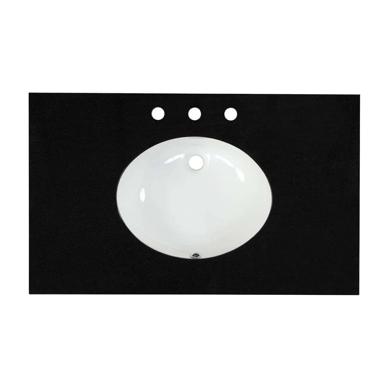 36 Inch Vanity Top With Oval Undermount Sink