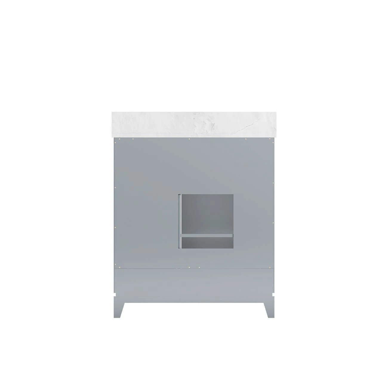 Atwell 30 Inch Gray Modern Console Vanity With Rectangular Undermount Sink - Image 4