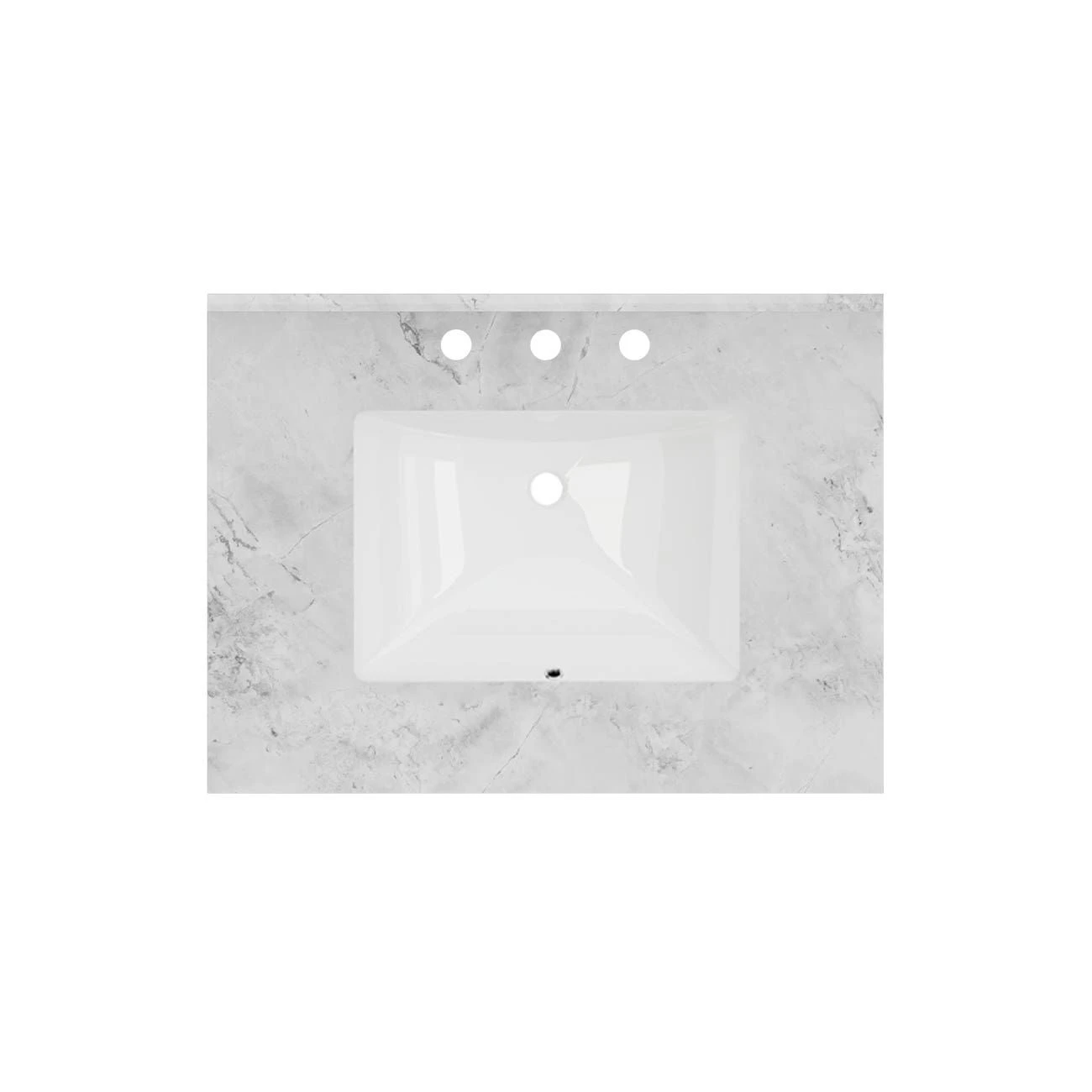 Atwell 30 Inch Modern Console Vanity With Rectangular Undermount Sink - White - Image 5