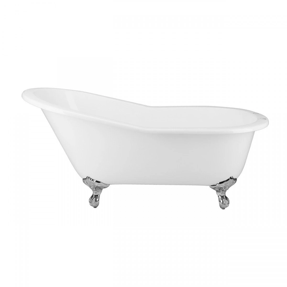 Mila Cast Iron Slipper Clawfoot Tub - Rim Faucet Drillings - Image 3