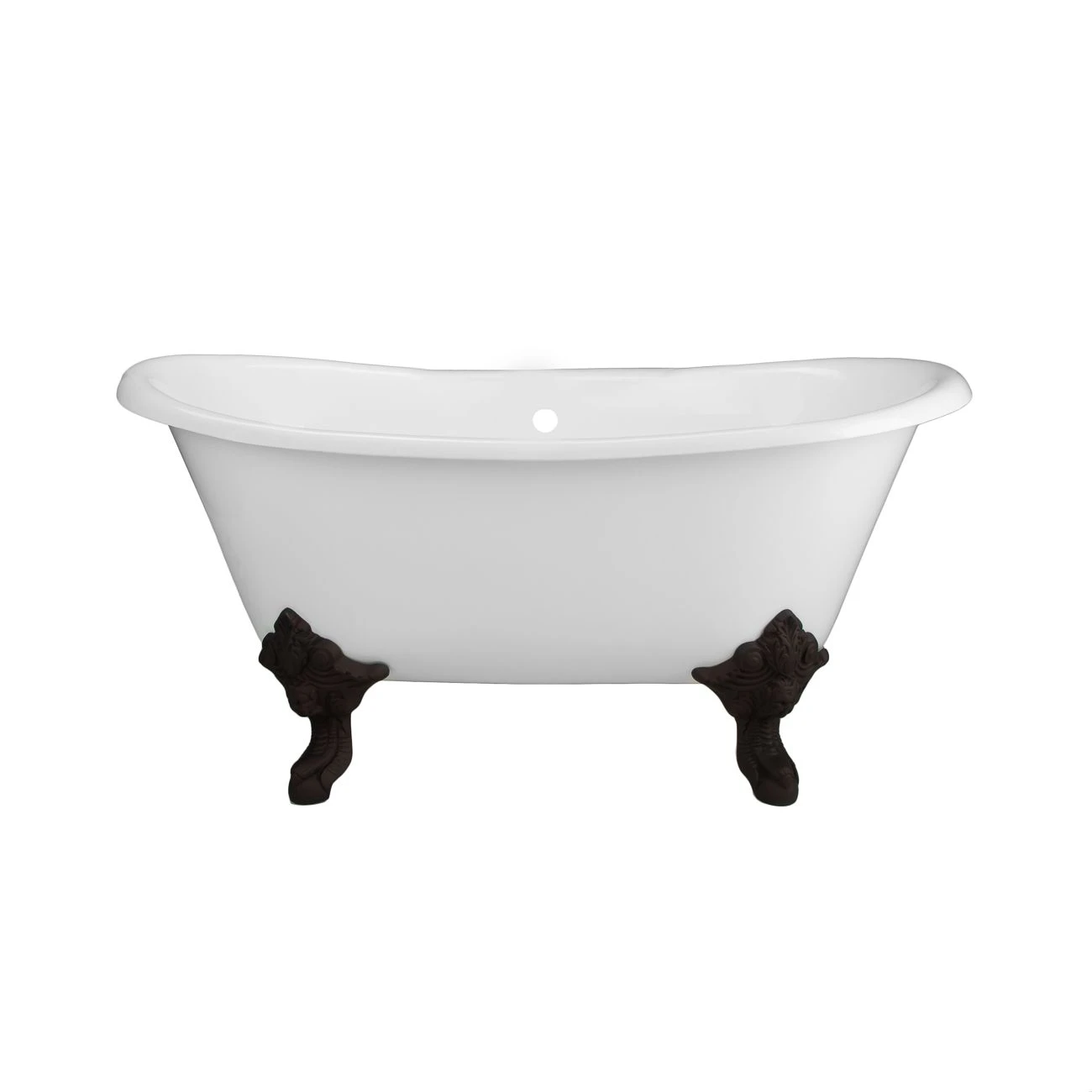 Monarch Cast Iron Double Slipper Clawfoot Tub - No Faucet Drillings - Monarch Feet - Image 4