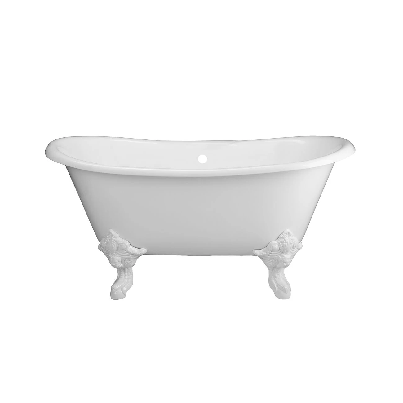 Monarch Cast Iron Double Slipper Clawfoot Tub - No Faucet Drillings - Monarch Feet - Image 5