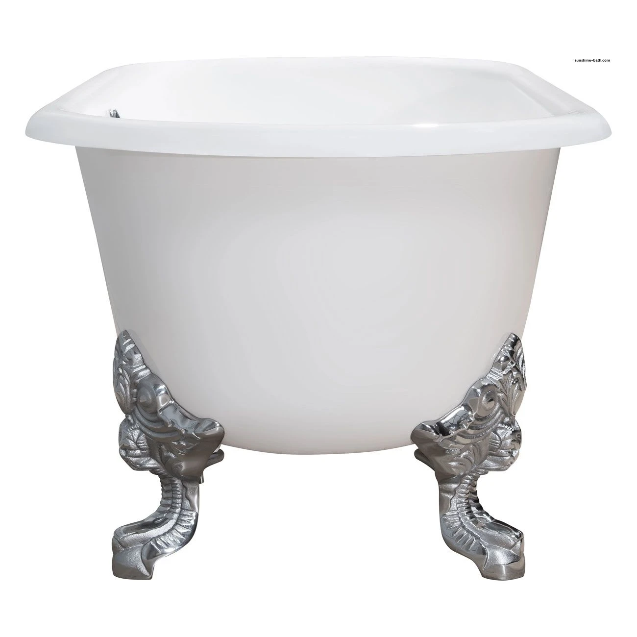 Napoleon Cast Iron Double Ended Clawfoot Tub - No Faucet Drillings - Monarch Feet - Image 3