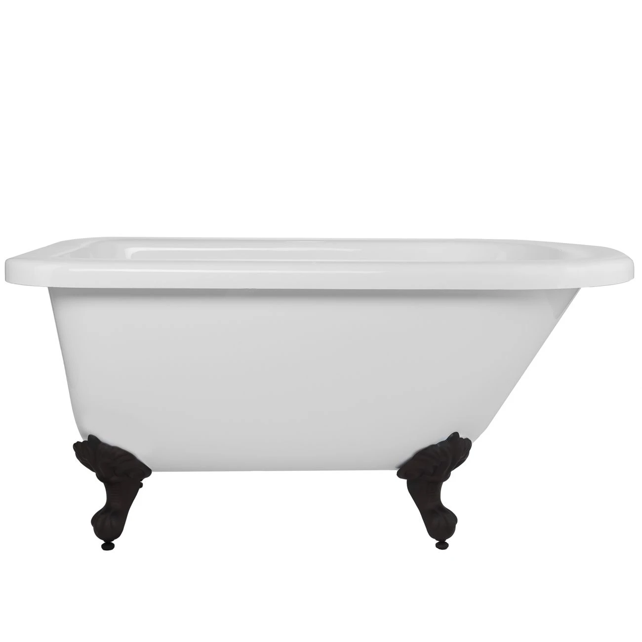 Savanna Acrylic Classic Clawfoot Tub - No Faucet Drillings - Ball & Claw Feet - Image 3