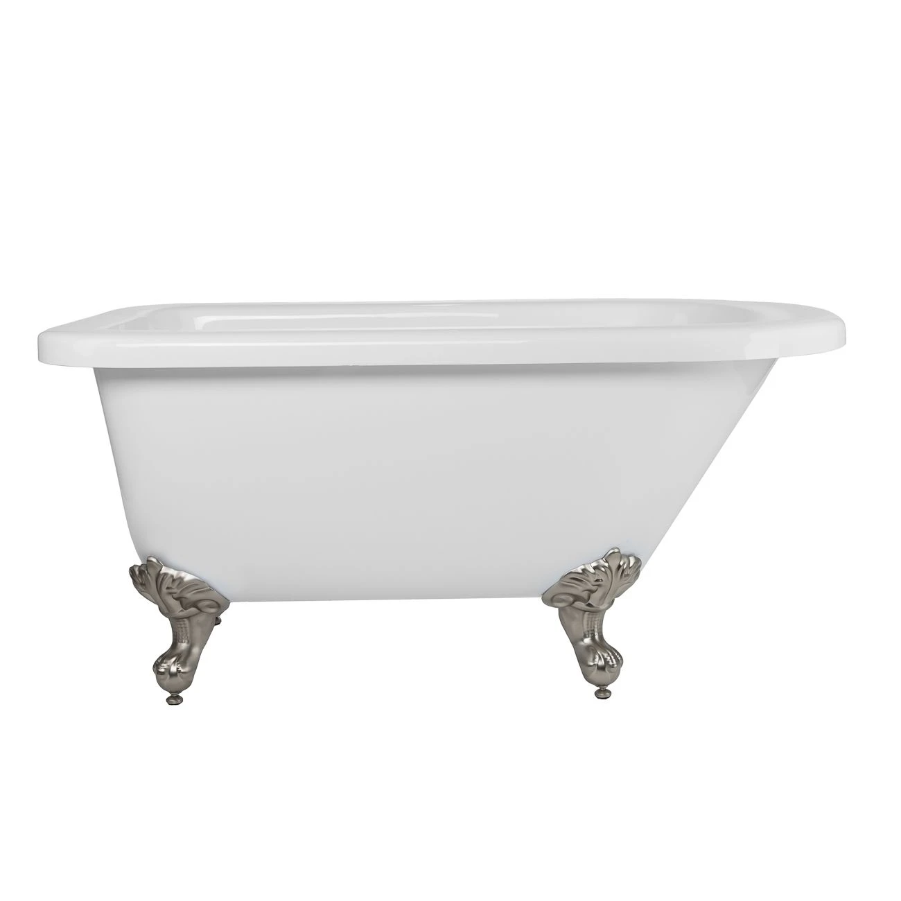 Savanna Acrylic Classic Clawfoot Tub - No Faucet Drillings - Ball & Claw Feet - Image 4