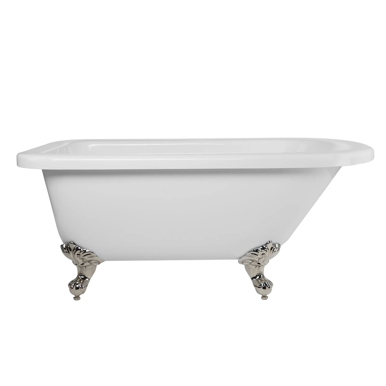 Savanna Acrylic Classic Clawfoot Tub - No Faucet Drillings - Ball & Claw Feet - Image 7