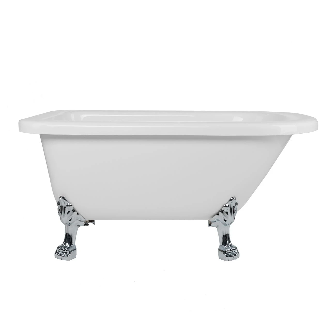 Stratford Acrylic Classic Clawfoot Tub - Rim Faucet Drillings - Lion Paw Feet - Image 2
