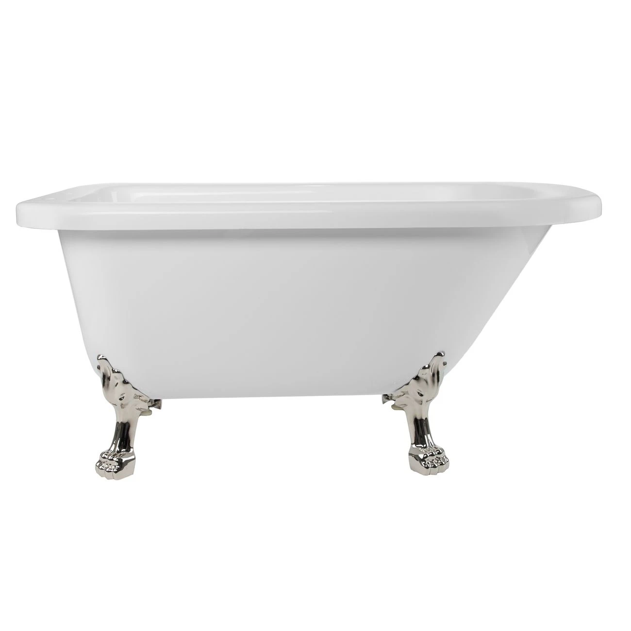 Stratford Acrylic Classic Clawfoot Tub - Rim Faucet Drillings - Lion Paw Feet - Image 5