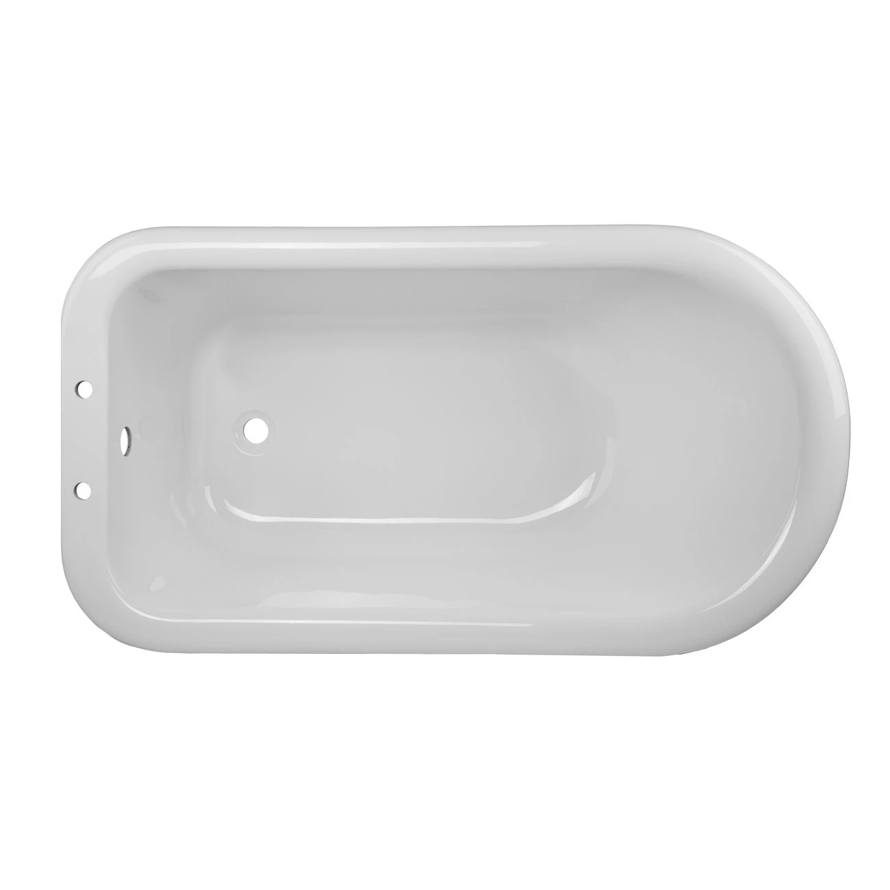 Savanna 60 Inch Acrylic Clawfoot Tub & Shower Package - White / Chrome Feet & Fixtures - Image 7