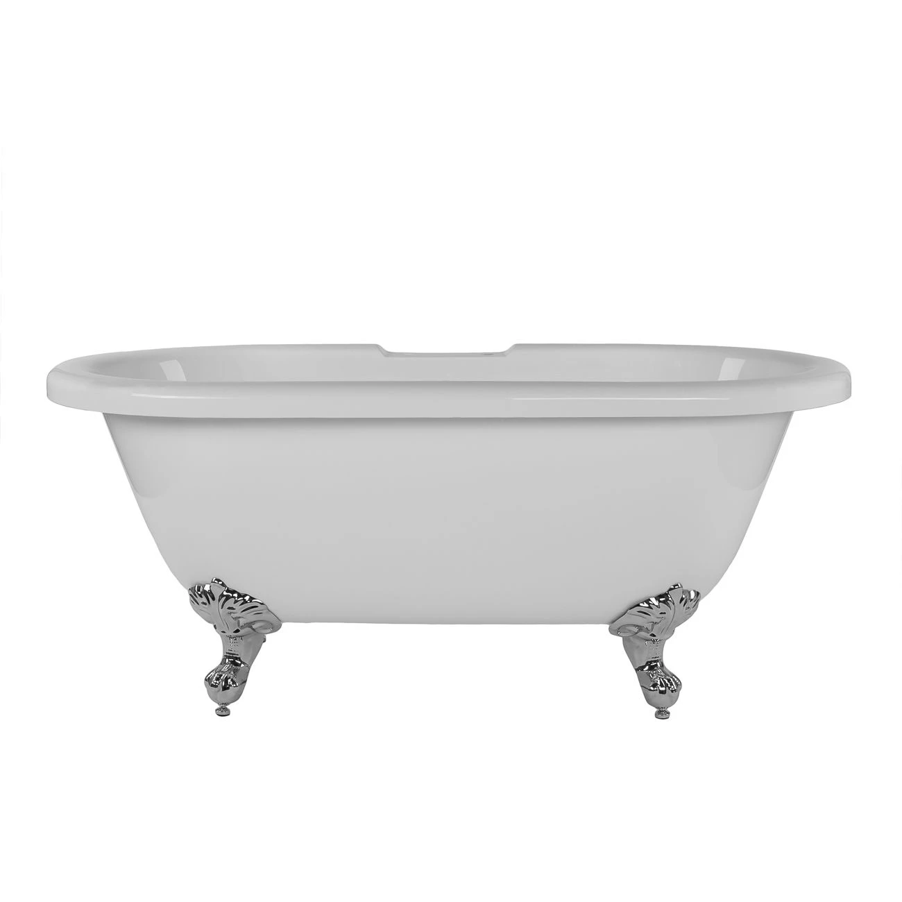 Windsor Acrylic Double Ended Clawfoot Tub Package - Rim Faucet Drillings - Image 3