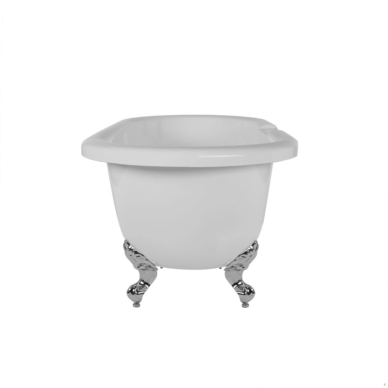 Windsor Acrylic Double Ended Clawfoot Tub Package - Rim Faucet Drillings - Image 4