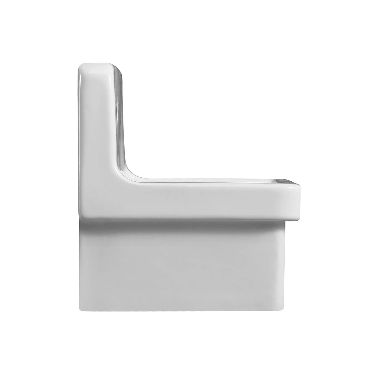 White 22 Inch Porcelain Wall Mount Utility Sink - Image 4