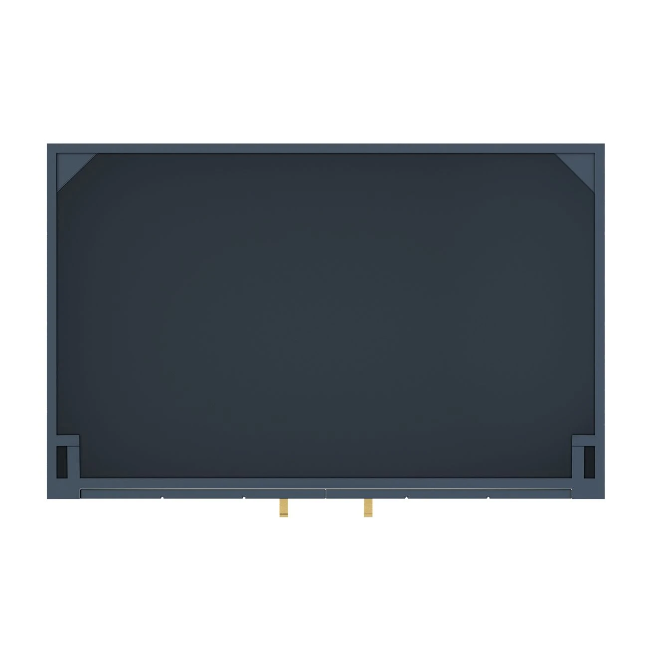 Cora 36 Inch Solid Oak Bathroom Vanity With Oval Undermount Sink - Navy - Image 7