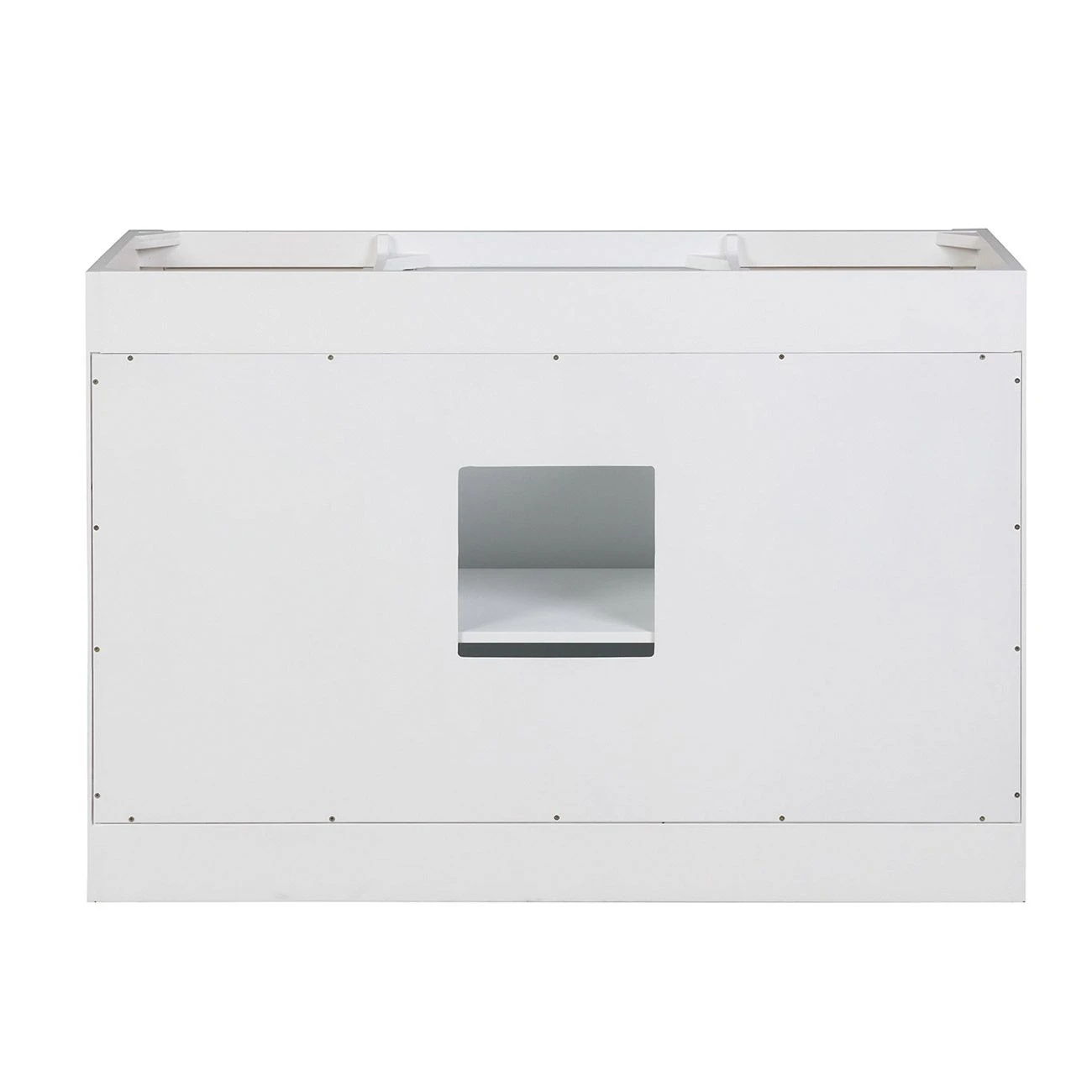 Cora 48 Inch Solid Oak Bathroom Vanity With Oval Undermount Sink - White - Image 4