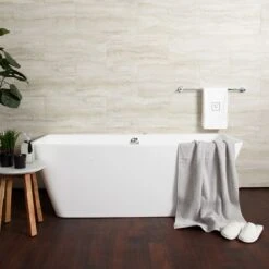 Iseo 59 Inch Double Ended Freestanding Hydro-Massage Tub
