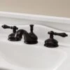 Teapot Widespread Bathroom Sink Faucet - Metal Lever Handles