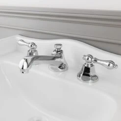 Deco Widespread Bathroom Sink Faucet - Metal Lever Handles
