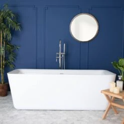 Emily Acrylic Double Ended Freestanding Tub - No Faucet Drillings