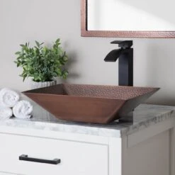 Modern Hand Forged Copper Vessel Sink